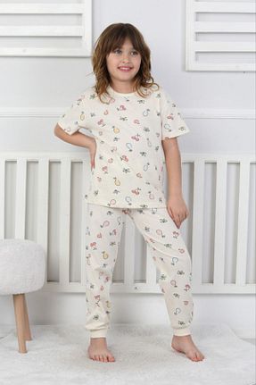 ست لباس راحتی بژ بچه گانه طرح دار bunny hopp - کد 927380151