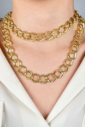 گردنبند جواهر طلائی زنانه Sose Moda - کد 927377978