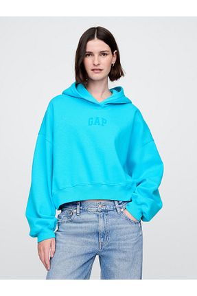 سوئیشرت آبی زنانه چاپی GAP - کد 927374695