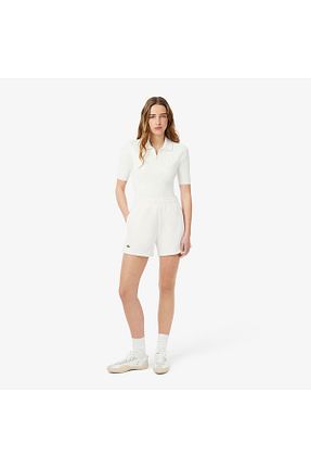 شلوارک و برمودا سفید زنانه رگولار Lacoste - کد 927376927