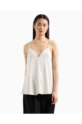 بلوز سفید زنانه ساده Armani Exchange - کد 927379380