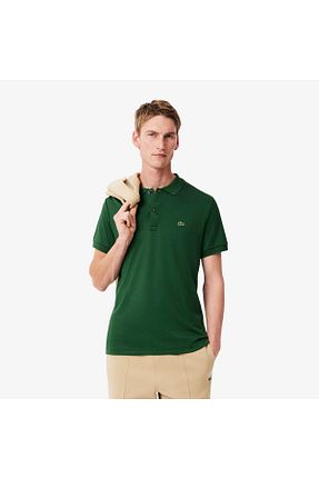 پولوشرت سبز مردانه رگولار Lacoste - کد 927385438
