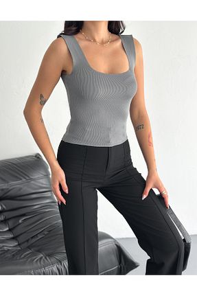 بلوز طوسی زنانه ساده Fanori Woman - کد 927376944