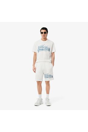 شلوارک و برمودا بژ مردانه رگولار Lacoste - کد 927376349