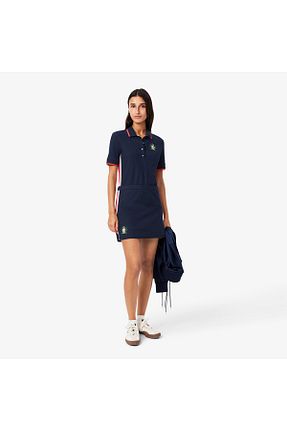 دامن سرمه ای زنانه ساده Lacoste - کد 927379915