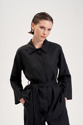 ست بالاتنه و پائین تنه حجاب مشکی زنانه 3/4 Boy TERZİ DÜKKANI - کد 832680691