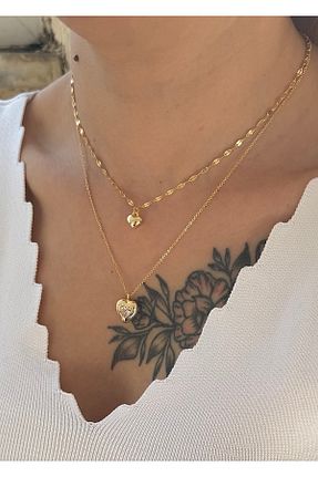 گردنبند جواهر رنگی زنانه برنجی milove - کد 927398486