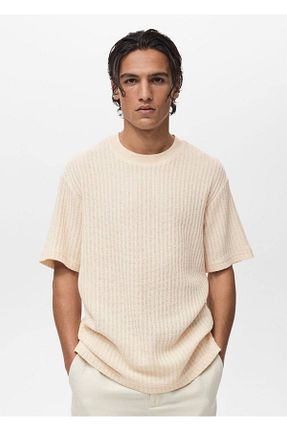 تیشرت سفید مردانه Relaxed MANGO Man - کد 927392415