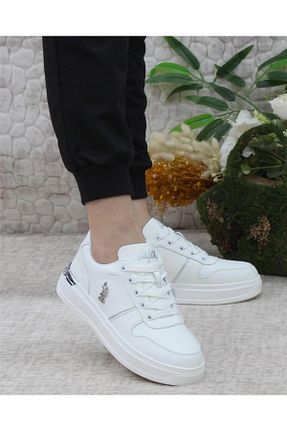 کفش اسنیکر سفید زنانه بند دار U.S. Polo Assn. - کد 927393053