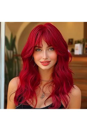 کلاه گیس قرمز aura peruk - کد 927392875