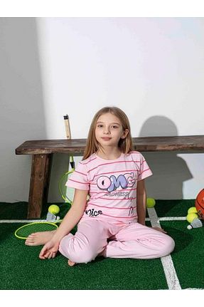 ست لباس راحتی صورتی بچه گانه چاپی KIPIRIK BABY - کد 927528104