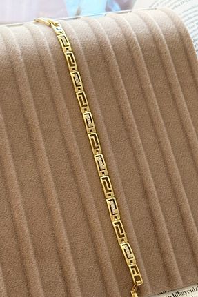 دستبند جواهر طلائی زنانه زیرکن Trendy Butik - کد 927421417
