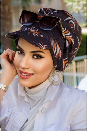 کلاه شنای حجاب مشکی زنانه Aişe Tesettür - کد 926151233
