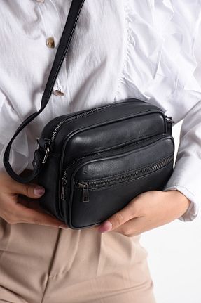کیف دوشی مشکی زنانه چرم خالص NahitaTyana - کد 926852029