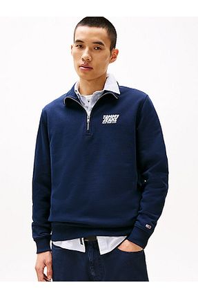 سوئیشرت سرمه ای مردانه ساده Tommy Hilfiger - کد 927456686