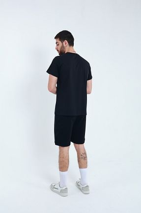 ست بالاتنه و پائین تنه مشکی مردانه بافت TKT - کد 927465917