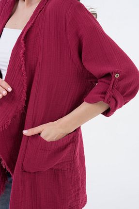 کت زرشکی زنانه رگولار Butik - کد 924672027