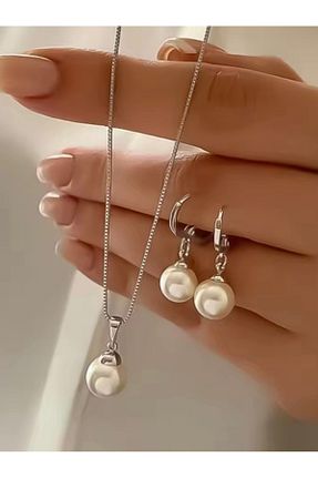گردنبند مروارید متالیک مروارید اقیانوس monalisatoka - کد 927460152