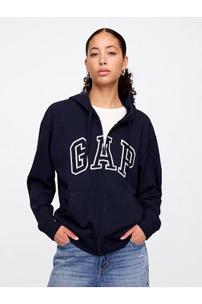 سوئیشرت سرمه ای زنانه چاپی GAP - کد 927493140