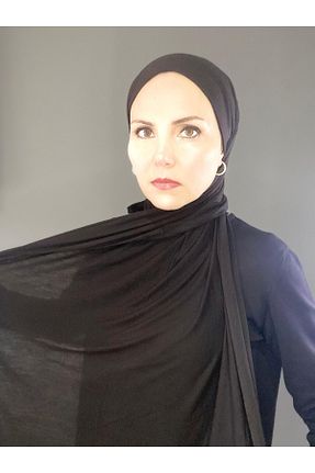 شال مشکی زنانه پنبه ای The Message - کد 927503661