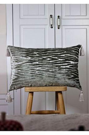 کوسن و روکش کوسن طوسی مخمل ARVA - کد 900376993