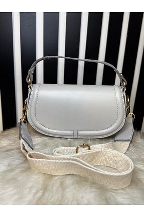 کیف دوشی طوسی زنانه چرم مصنوعی SHERON BAG - کد 927503501