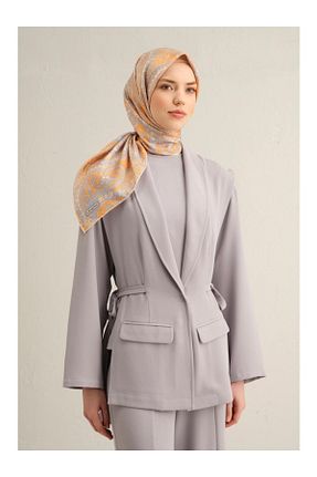 روسری رنگی کرپ ساتن ابریشم Armine - کد 927505573