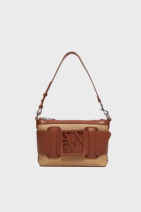 کیف دوشی قهوه ای زنانه پارچه ای Armani Exchange - کد 927544628