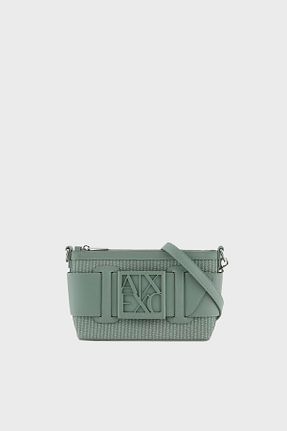 کیف دوشی سبز زنانه پلی اورتان Armani Exchange - کد 927544369