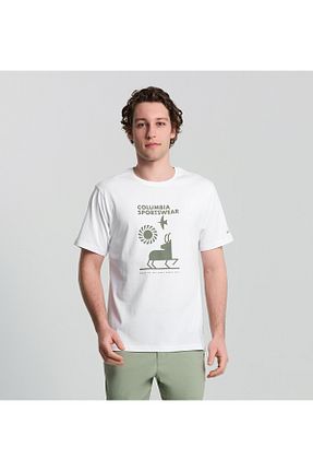 تیشرت سفید مردانه رگولار Columbia - کد 927511954