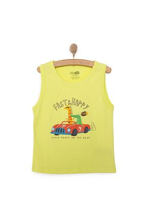 تیشرت سبز بچه گانه یقه دوچرخه ebebek Hello Baby - کد 927514150