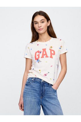 تیشرت سفید زنانه رگولار GAP - کد 927521166