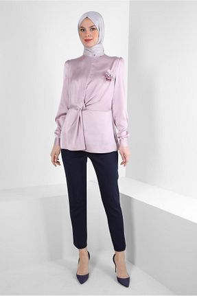 بلوز حجاب بنفش زنانه رگولار Alvina - کد 799159277