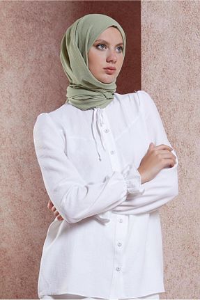 شال سبز زنانه پلی استر Alvina - کد 848013358