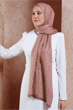 شال صورتی زنانه پلی استر Alvina - کد 887214689