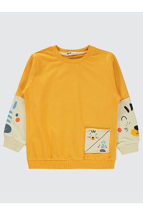 سوئیشرت زرد بچه گانه ساده Civil Boys - کد 856525136