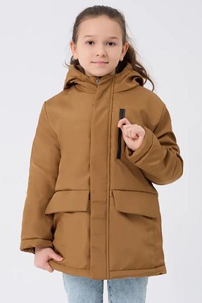 کاپشن قهوه ای بچه گانه پارکا freemen - کد 872377659