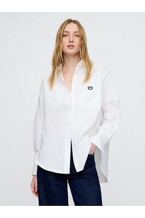 پیراهن سفید زنانه رگولار GAP - کد 927528335