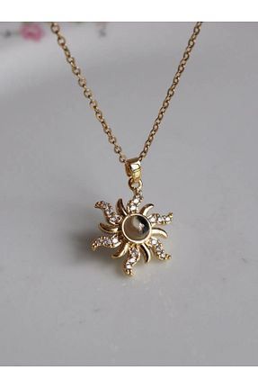 گردنبند استیل ( فولاد ) زرد زنانه استیل (فولاد) Reorah Collection - کد 927562224