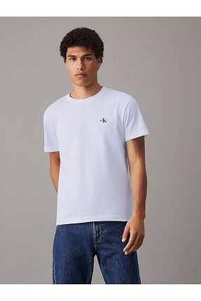 تیشرت سفید مردانه رگولار Calvin Klein - کد 901302720