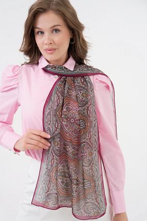دستمال گردن رنگی زنانه ابریشم İpekpark - کد 927559604