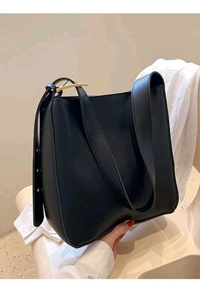 کیف دوشی مشکی زنانه چرم مصنوعی HEPSHOP - کد 901622059