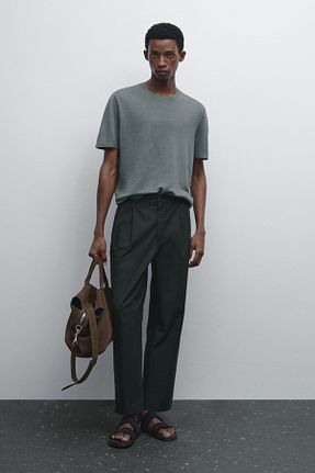 تیشرت آبی مردانه Straight Massimo Dutti - کد 927574948