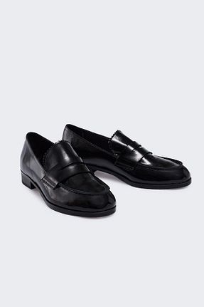 کفش کژوال مشکی زنانه چرم خالص Favgi - کد 927568541