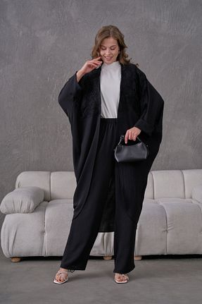 ست بالاتنه و پائین تنه مشکی زنانه بافتنی Miss Allos - کد 921368530