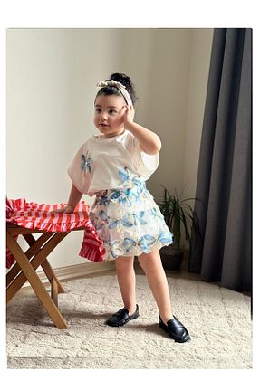 ست بالاتنه و پائین تنه آبی بچه گانه بافتنی My Kids Wear - کد 927569704