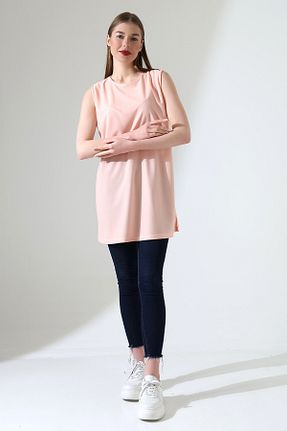 تونیک صورتی زنانه بافتنی Talsmoda - کد 927582432