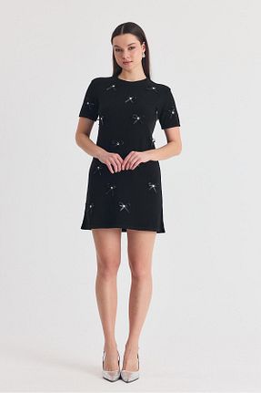 لباس مشکی زنانه بافتنی Rays - کد 927583634