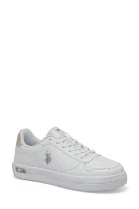 کفش اسنیکر سفید زنانه بند دار U.S. Polo Assn. - کد 817637288