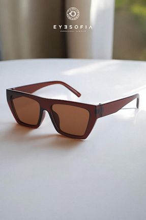 عینک آفتابی قهوه ای زنانه 45 Eyesofia - کد 927579157